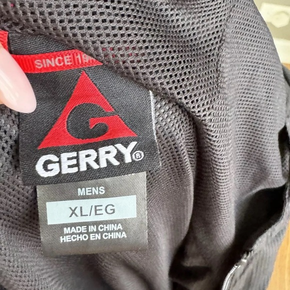 Gerry Jacket Windbreaker Size XL Blue Black Hooded Nylon 1319583 - Picture 5 of 5